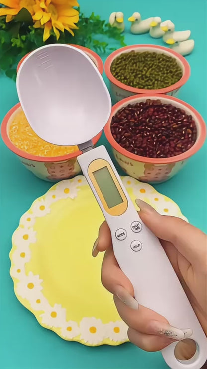 LCD Digital Kitchen Scale Spoon